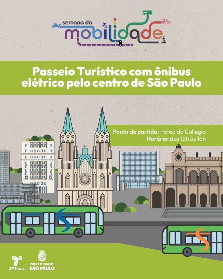 NT EXPRESS — Prefeitura de São Paulo promove passeio turístico com ônibus elétrico neste domingo (21)