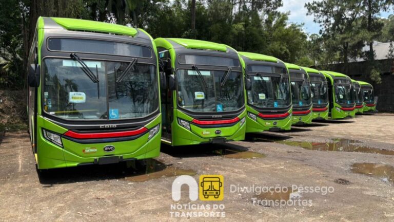 Pêssego Transportes recebe 15 ônibus elétricos para operação na Zona Leste de São Paulo