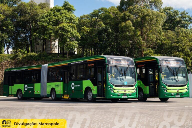 Primeiros biarticulados elétricos do país vão operar no BRT de Goiânia