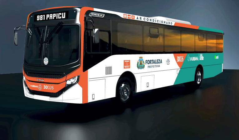 Fortaleza anuncia nova identidade visual do transporte coletivo com entrega de 20 novos ônibus