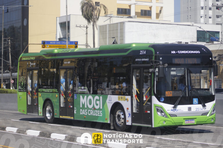 Grupo Comporte inicia operação de ônibus elétrico da CRRC em Mogi das Cruzes