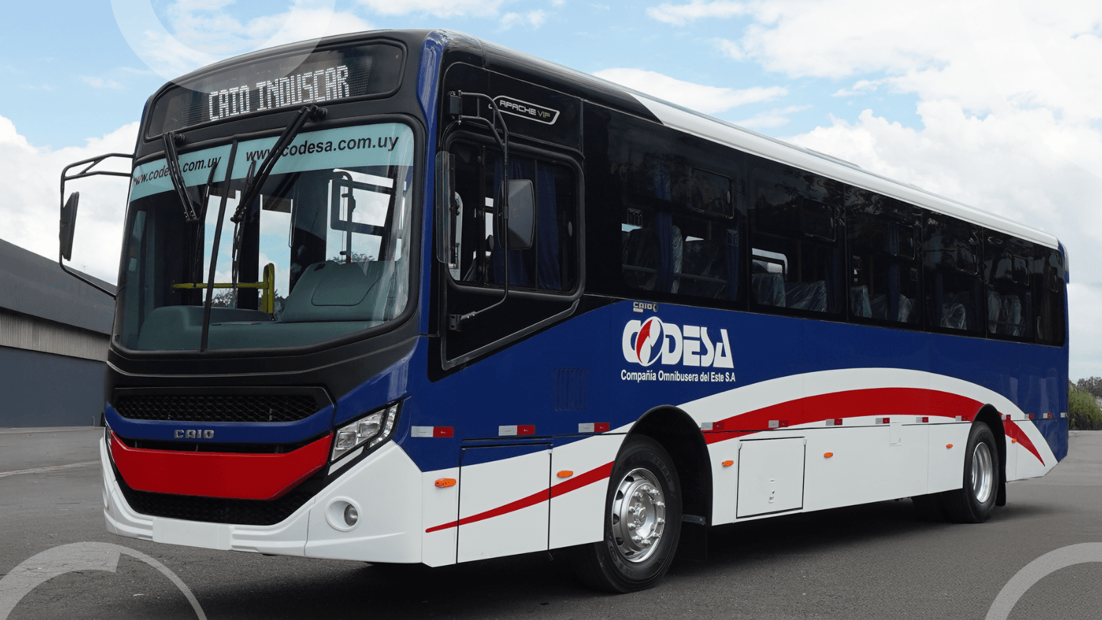 Codesa, no Uruguai, adquire 5 novos ônibus com carroceria Caio Induscar para renovar frota em San Carlos