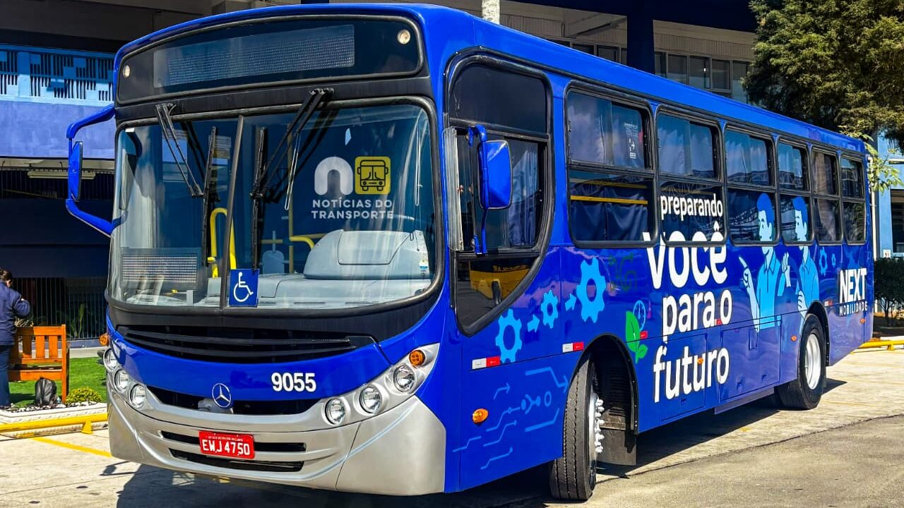 Com Vídeo — Next Mobilidade adapta ônibus como sala de aula itinerante para formação de motoristas e equipe de manutenção