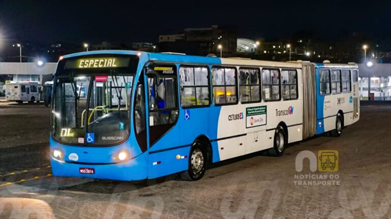 Com Vídeo — Museu do Transporte incorpora ao acervo raro ônibus articulado do Espírito Santo