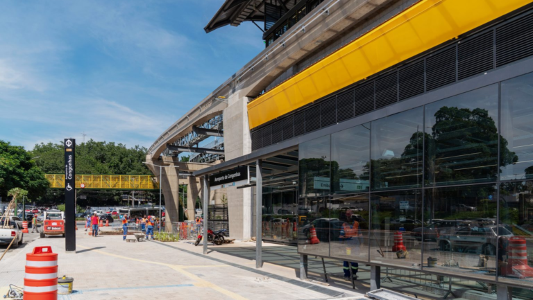 Linha 17-Ouro se aproxima da inauguração e estação Aeroporto de Congonhas promete integração inédita em São Paulo